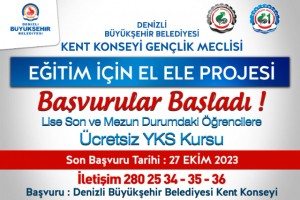 Eğitim İçin El Ele'de yeni dönem kayıtları 27 Ekim’de son