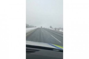 Denizli emniyeti sürücülere kar yağışı sonrası uyarıda bulundu