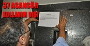 DENİZLİ'DE 37 ASANSÖR KULLANIM DIŞI BIRAKILDI