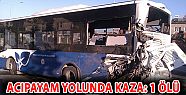 DENİZLİ'DE KAZA 1 ÖLÜ ÇOK SAYIDA YARALI