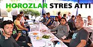 DENİZLİSPORLU FUTBOLCULAR BALIKÇIDA STRES ATTI